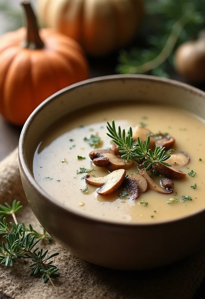 12 Winter Vegan Recipes for Cozy Plant-Based Meals 56 12 Winter Vegan Recipes for Cozy Plant-Based Meals - 6. Creamy Mushroom Soup