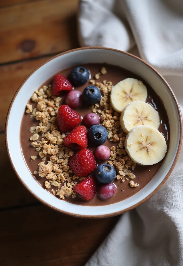 15 Easy Dessert Recipes for Every Occasion 155 15 Easy Dessert Recipes for Every Occasion - 15. Chocolate Banana Smoothie Bowl